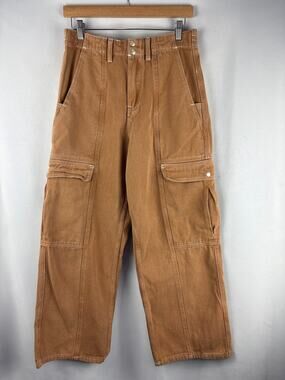 Women’s Signature 8 Large Brown Wide Leg Cargo Jeans